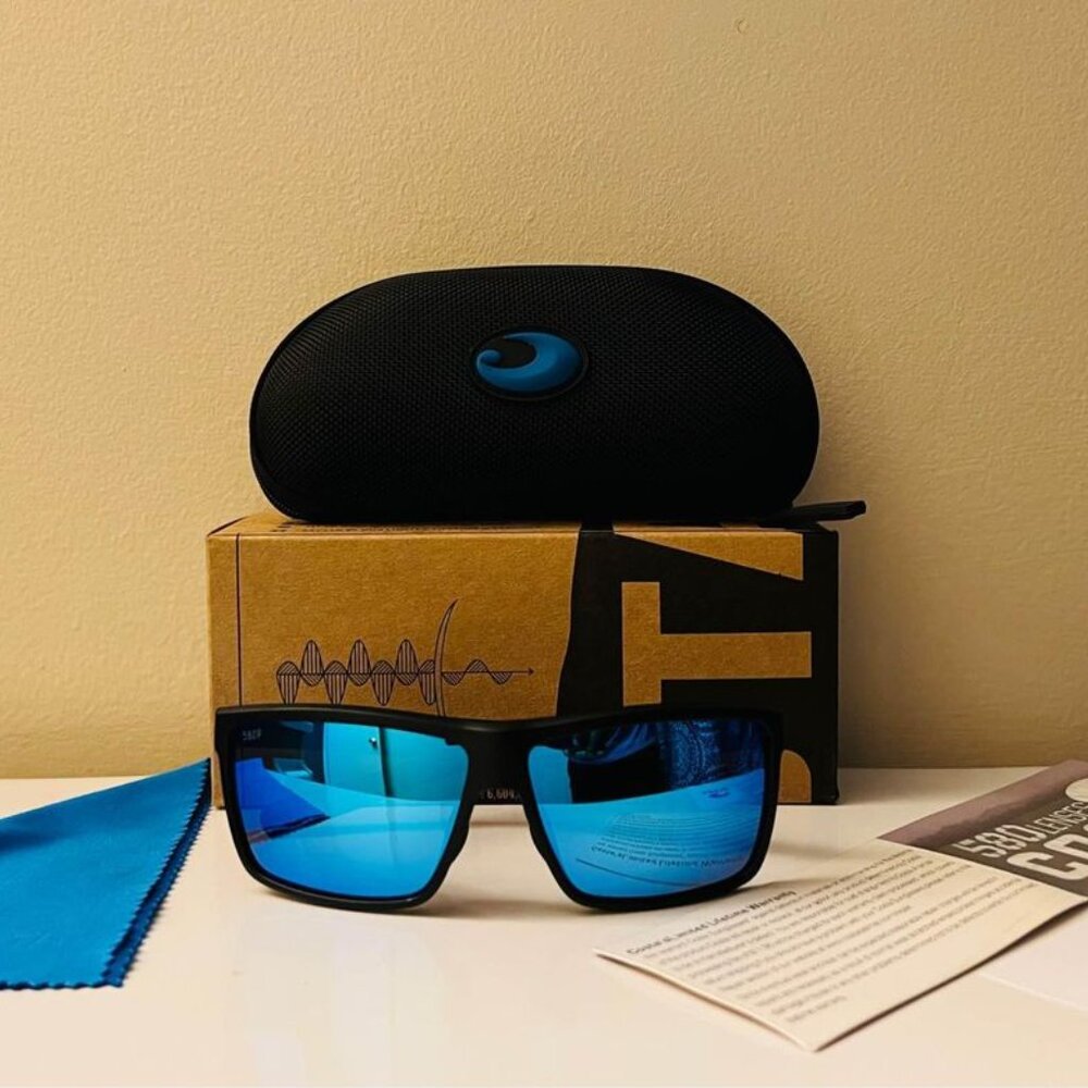 Costa Polarized Sunglass Ice Blue Rinconcito Surf Fishing Series 580P NEW - Picture 2 of 10